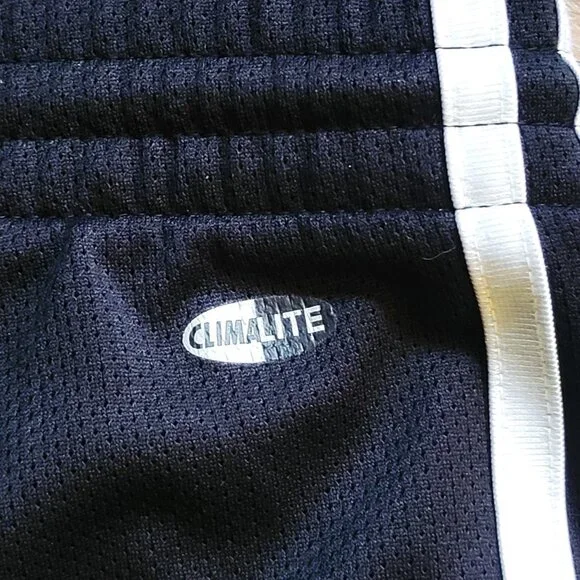 Adidas Vintage Climalite Track Pants Womens Large 2005 Black with White 3 Stripe - Picture 4 of 16